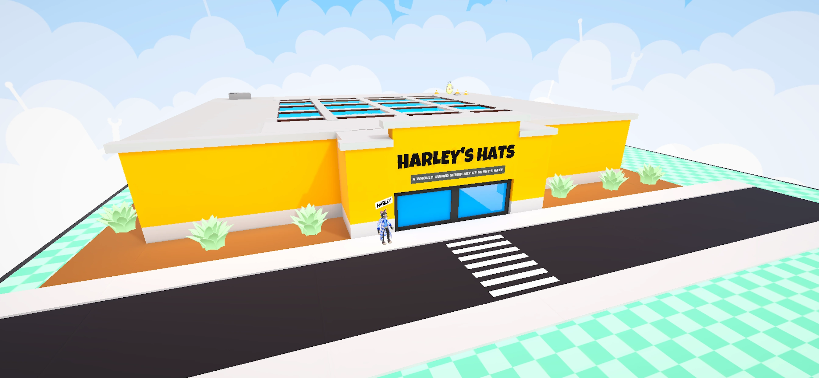 Harley's Hat Shop inside Buddy Planet