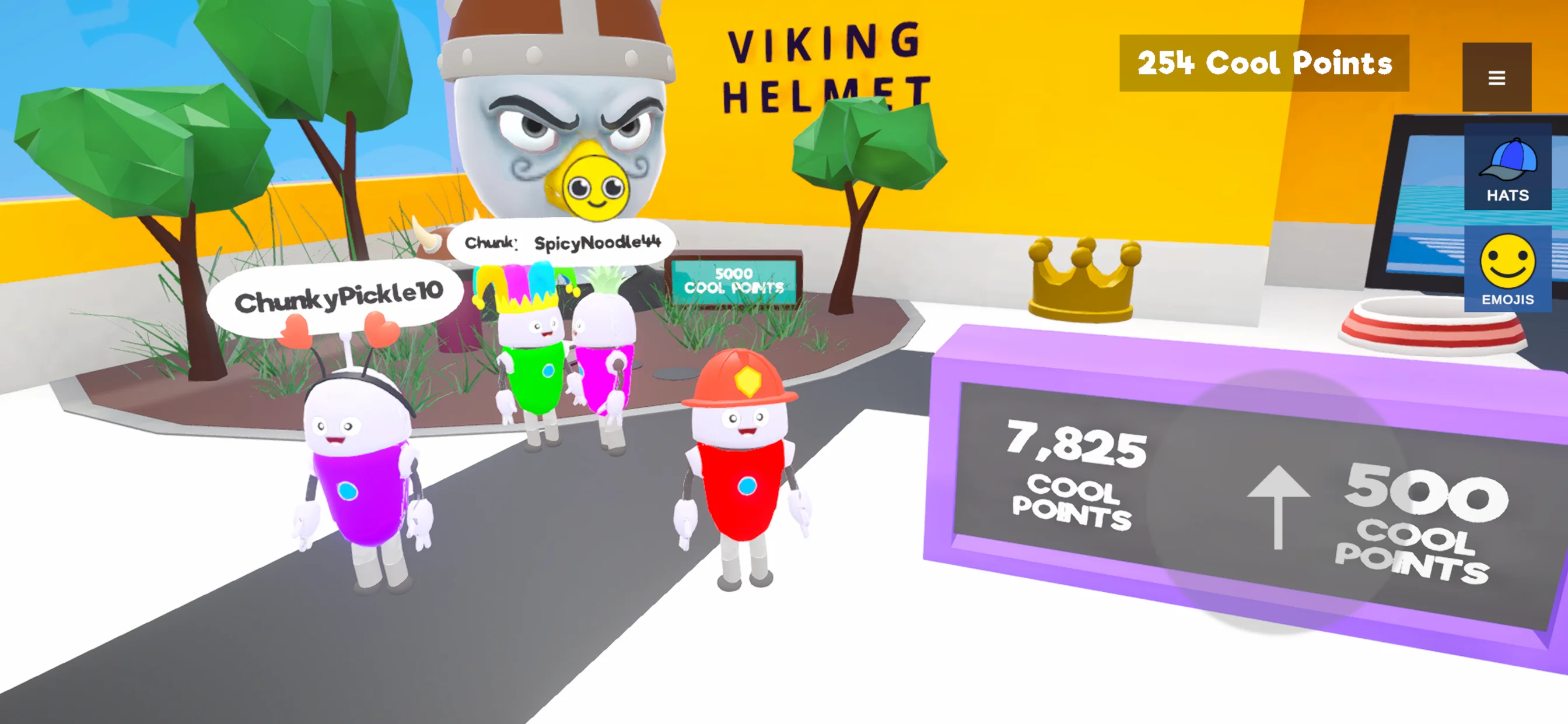 Buddy Bots visiting Harley's Hat Shop